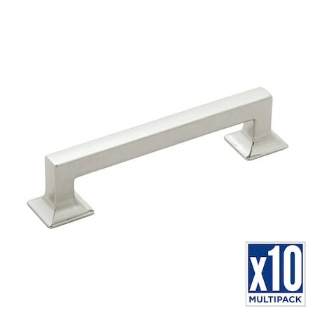 Hickory Hardware Pull 5-1/16 Inch (128mm) Center to Center, 10PK P3012-SN-10B